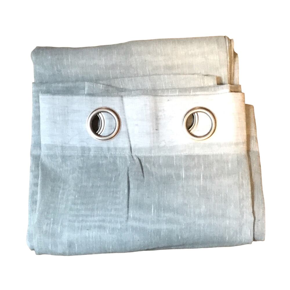 NWOT. Wayfair Gray Linen Blend Sheer Curtain Panels (2). OS
